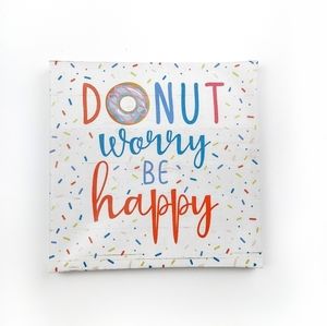 Donut Worry Be Happy Canvas Wall Art